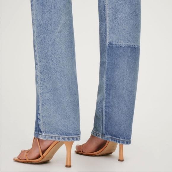 Reformation Cynthia shadow high rise long jeans in Niagara - Picture 6 of 15